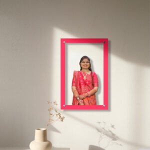 Customized Floating Acrylic Photo Frame Crystal Clear Frameless Picture Frame
