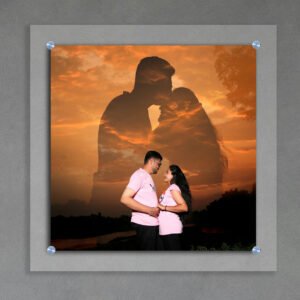 Customized Transparent Edge Floating Acrylic Photo Frame