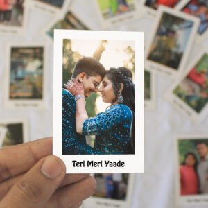 Mini Photos Prints Customized with Custom Text Shiny Thick Paper Ideal Gift (Pack of 21 Polaroids)