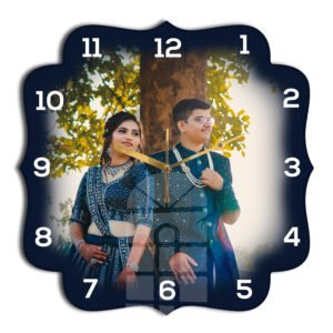 Quaterfoil Shape Customized Photo Wall Clock Acrylic Photo/Personalized Shaped Design Wall Clock